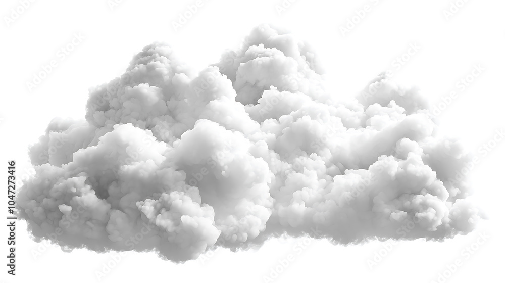 Soft, fluffy white clouds against a white background Soft, fluffy white clouds against a white background