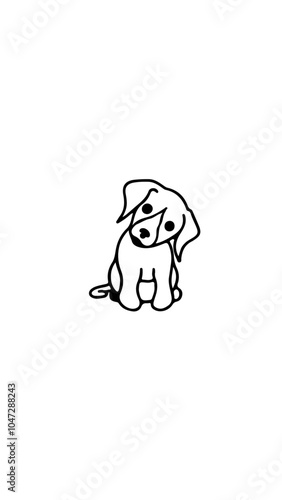 perro icono dibujo