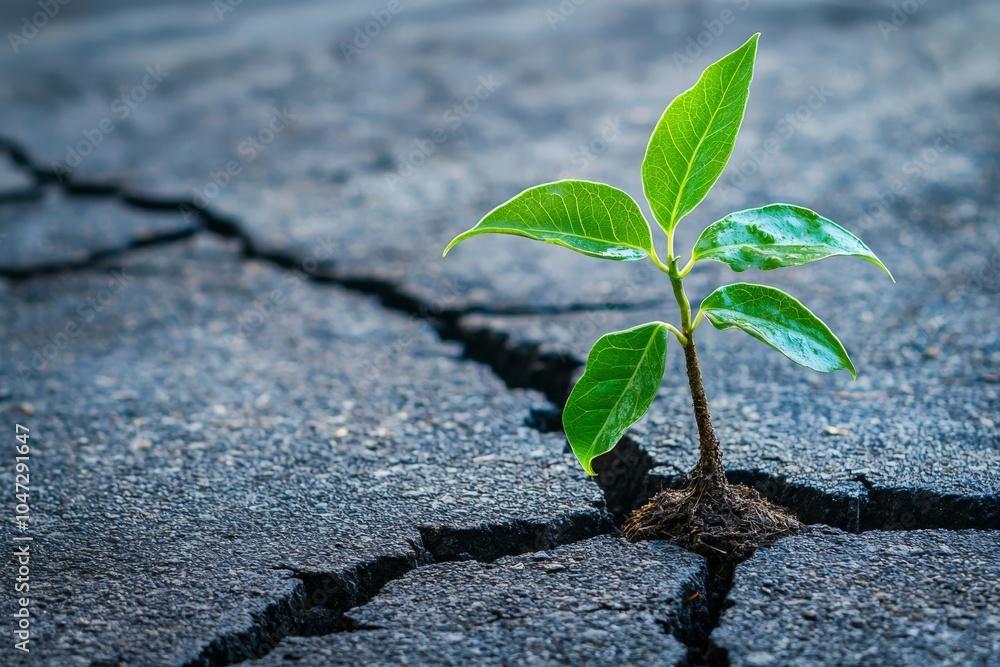 A vibrant tree growing through cracks in the pavement, symbolizing emotional resilience and growth through adversity, A vibrant tree growing through cracks in the pavement, symbolizing emotional resilience and growth through adversity,