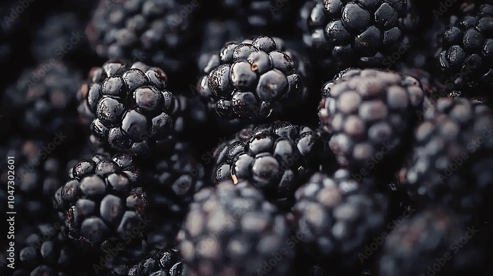 Fresh blackberries showcasing rich color and texture, ideal for culinary, health, or organic lifestyle imagery. Fresh blackberries showcasing rich color and texture, ideal for culinary, health, or organic lifestyle imagery.