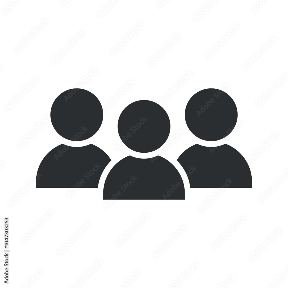 Group of people or group of users / friends flat icon for apps and websites
Group of people or group of users / friends flat icon for apps and websites