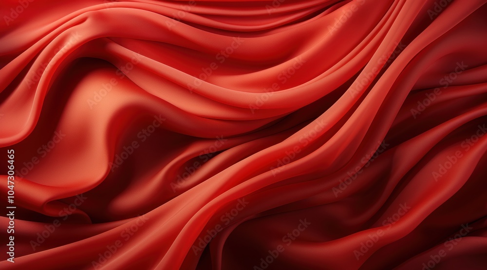 A close-up of flowing red fabric, showcasing its smooth texture and elegant draping. A close-up of flowing red fabric, showcasing its smooth texture and elegant draping.