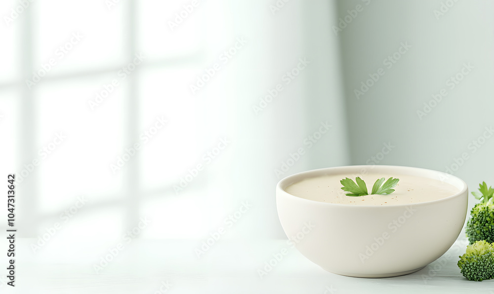 Creamy Soup Made with Broccoli and Cheese in a Bowl: A Comforting Dish Perfect for Chilly Days. Creamy Soup Made with Broccoli and Cheese in a Bowl: A Comforting Dish Perfect for Chilly Days.