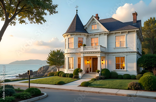 Victorian house on the seafront
