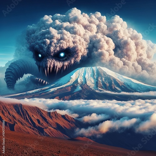 Dikironium cloud creature enveloping Mount Kilimanjaro The gaseo photo