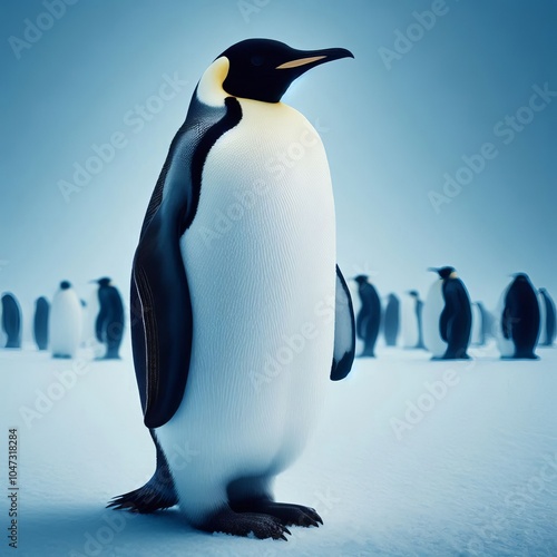 Emperor Penguin Adult Standing An adult emperor penguin standing photo