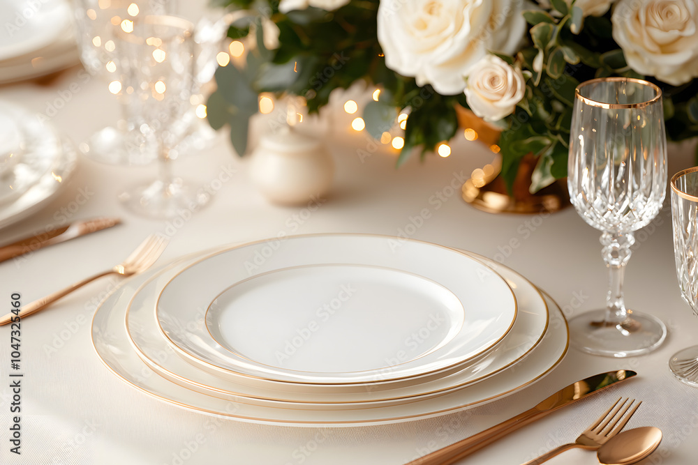 Christmas Dinner Table Setting: A Festive Arrangement Featuring Elegant Tableware, Seasonal Decor, and Holiday Cheer. Christmas Dinner Table Setting: A Festive Arrangement Featuring Elegant Tableware, Seasonal Decor, and Holiday Cheer.