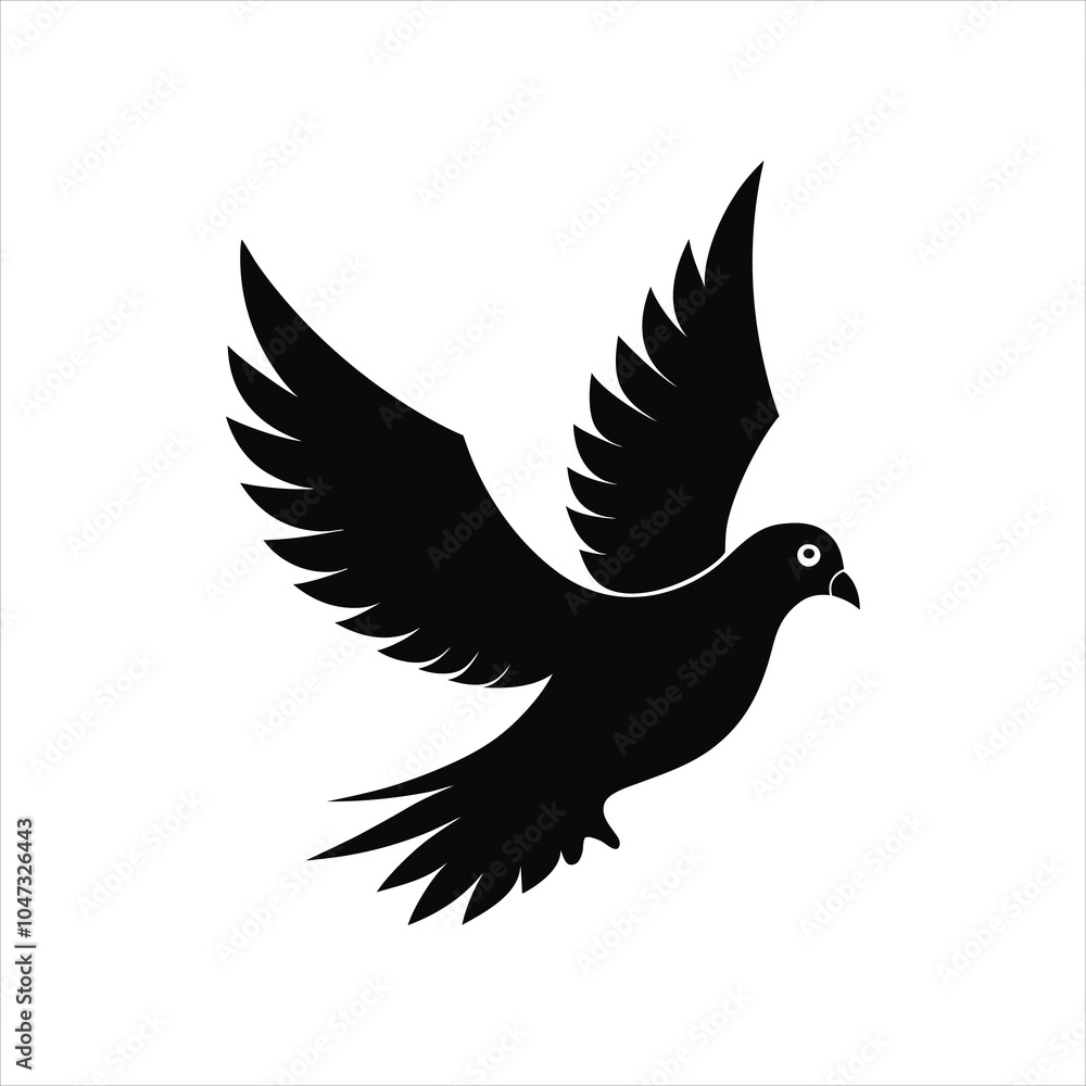 Obraz premium bird on white background -vector illustration
