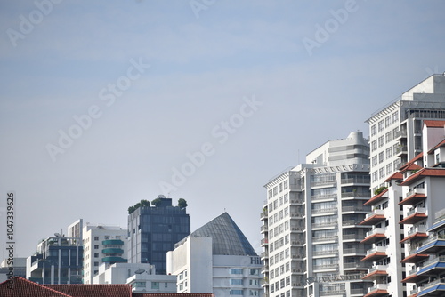 building in the city with blue sky weather