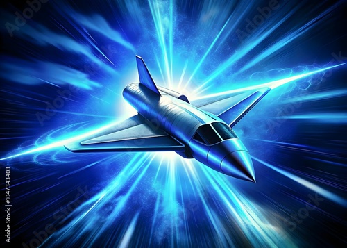 Futuristic Jet Propel Hypervelocity Space Exploration Adventure photo