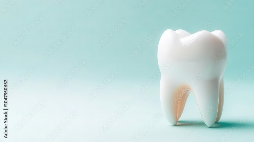 Image of a perfectly white tooth reflecting light, symbolizing brightening success, tooth whitening, bright smile Image of a perfectly white tooth reflecting light, symbolizing brightening success, tooth whitening, bright smile
