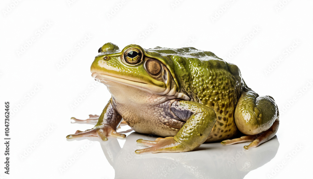 Fototapeta premium African Bullfrog on white background isolated 