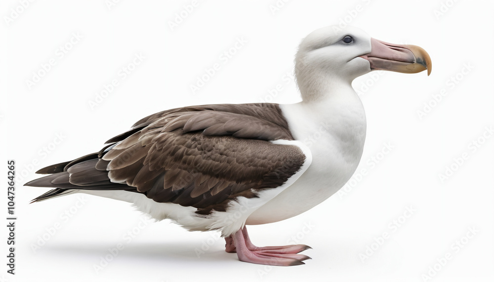 Fototapeta premium Albatross on white background isolated