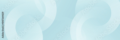 Modern abstract background. Glossy white gradient circle lines. Minimal geometric pattern. Simple graphic elements. Futuristic concept. Suitable for