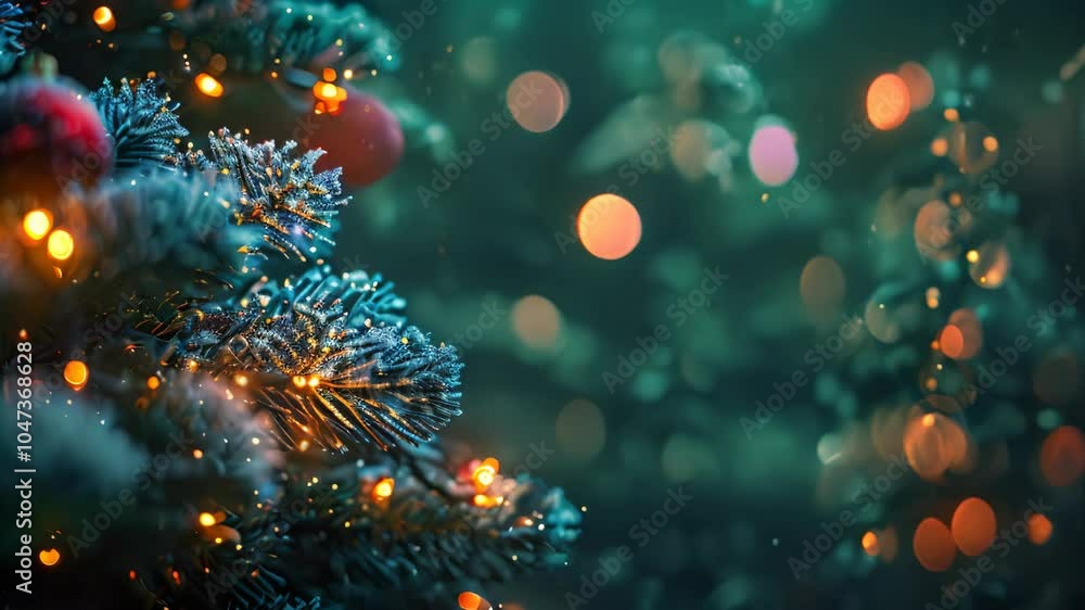 custom made wallpaper toronto digitalExplore the enchanting beauty of a snowy Christmas tree adorned with vibrant lights and ornaments in a cozy winter setting