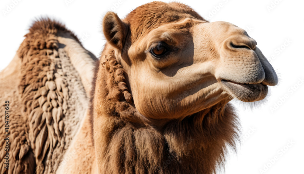 Obraz premium Bactrian Camel on white background isolated