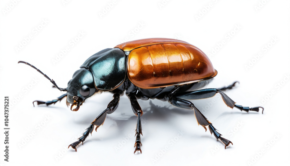 Beetle on white background isolated Beetle on white background isolated