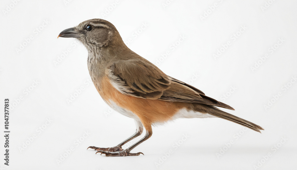 Fototapeta premium Bird on white background isolated