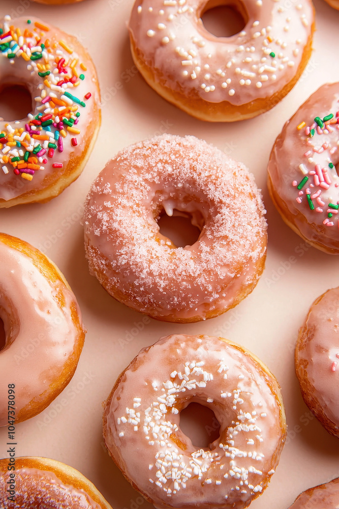 Tempting Array of Frosted Donuts Perfect for Your Sweet Cravings Tempting Array of Frosted Donuts Perfect for Your Sweet Cravings