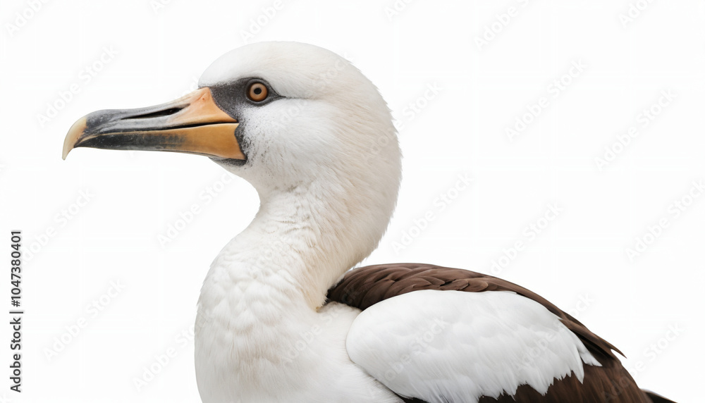 Fototapeta premium Booby on white background isolated