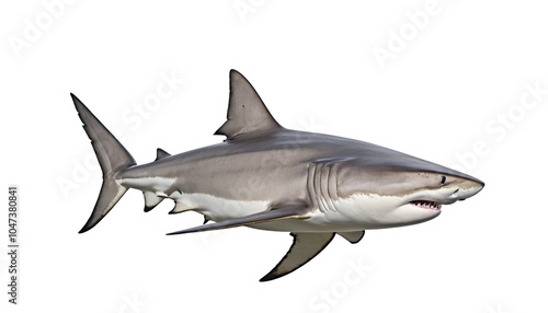 Wallpaper Mural Bull Shark on white background isolated   Torontodigital.ca