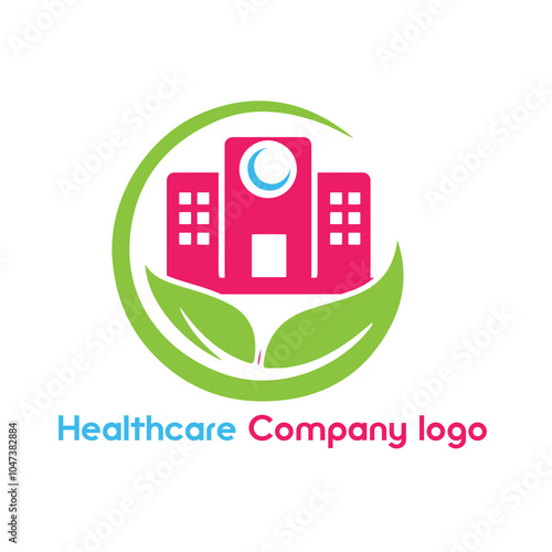 Medical hospital natural Logo. Healthcare and Pharmacy Logo Design and Icon Template .Red Cross icon hospital health logo vector illustrations