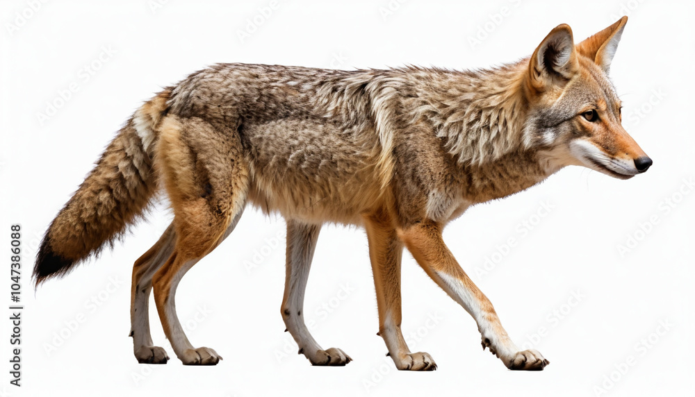 Fototapeta premium Coyote on white background isolated
