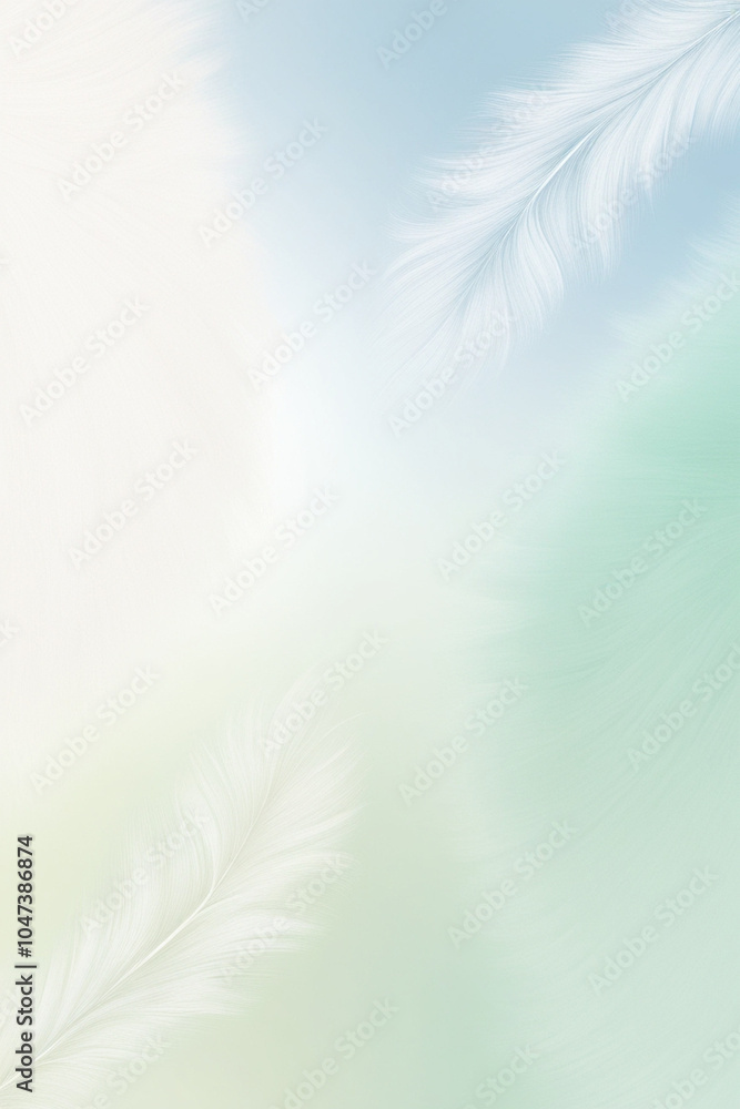 Obraz premium omber effect soft and smooth feather background