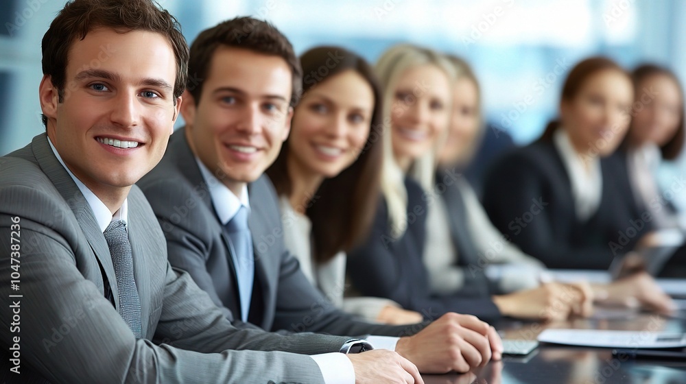 Professional Group of People in a Conference Setting Professional Group of People in a Conference Setting