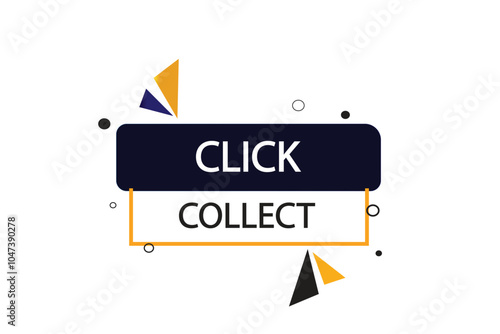 Printbutton web template,Speech,click collect,bubble, banner label

