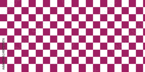 Black and white checker pattern vector illustration. Abstract checkered chessboard or checkerboard for game, grid with geometric square shape, race or rally flag and mosaic floor tile