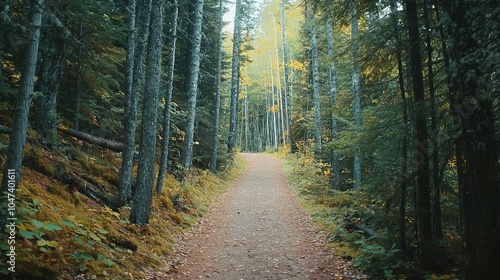 Serene Forest Pathway Inviting Exploration