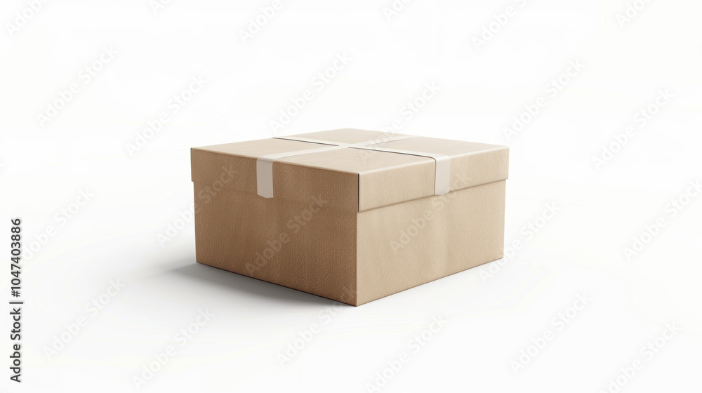 Brown Box mockup Packaging Product Mockup design isolated white background Brown Box mockup Packaging Product Mockup design isolated white background