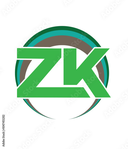 zk letter vector logo