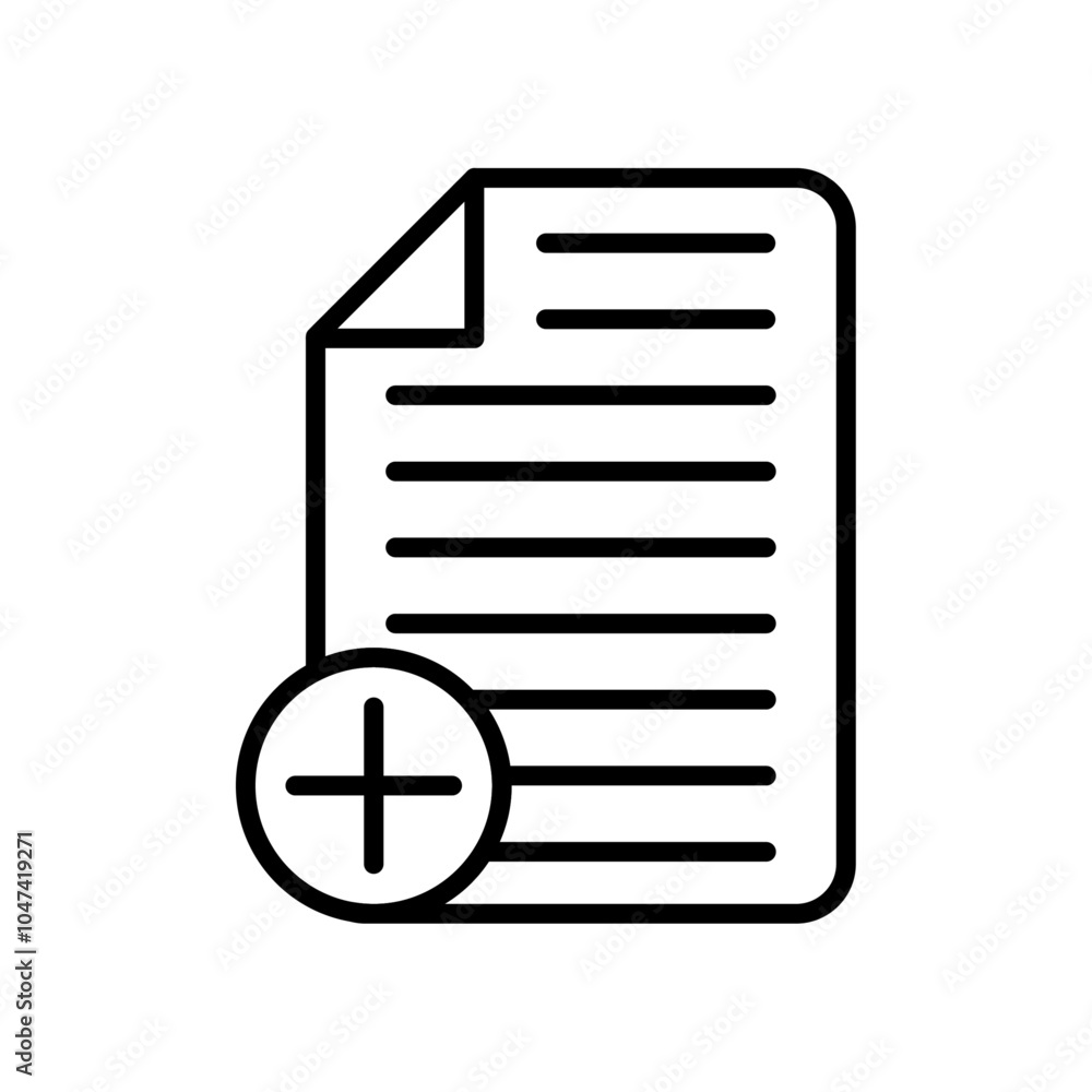 Add document icon logo set vector Add document icon logo set vector