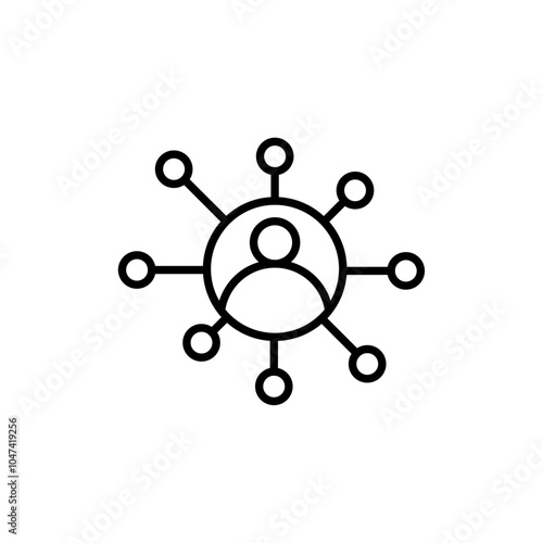 Affiliate marketing icon logo set vector