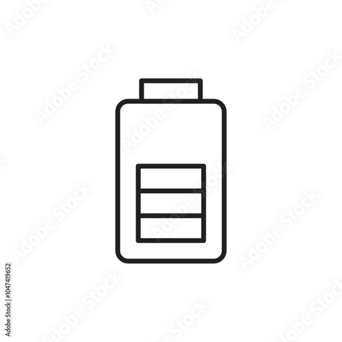 Battery icon logo set vector