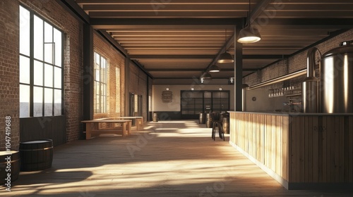 Industrial Chic Brewery Interior