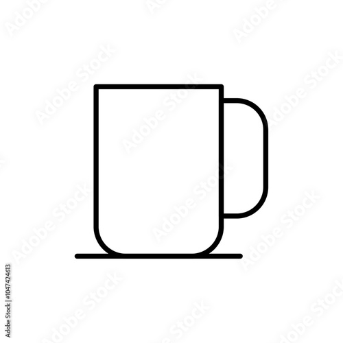 Mug icon logo set vector