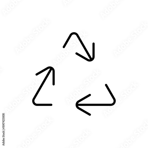 Recycle icon logo set vector