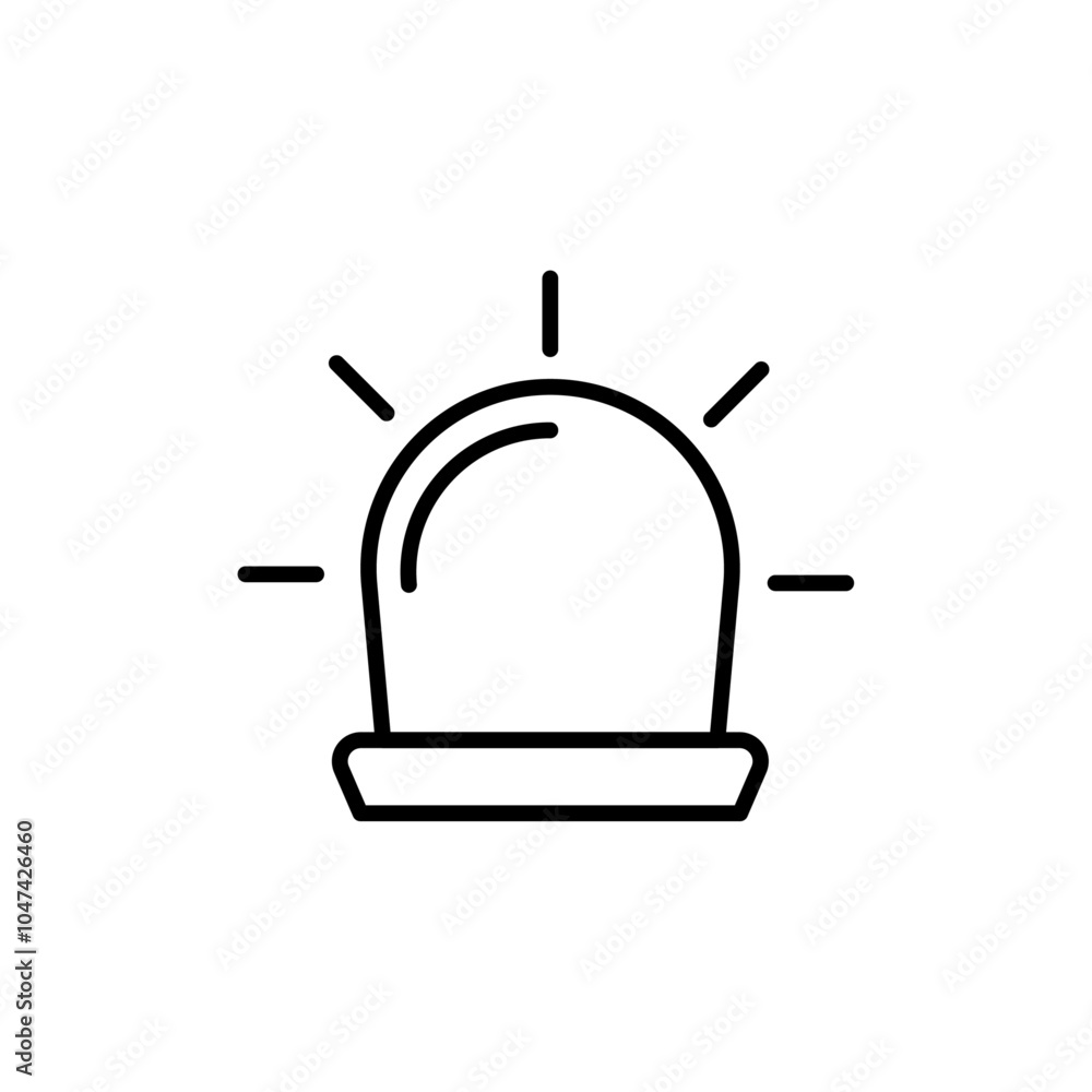 Obraz premium Siren icon logo set vector