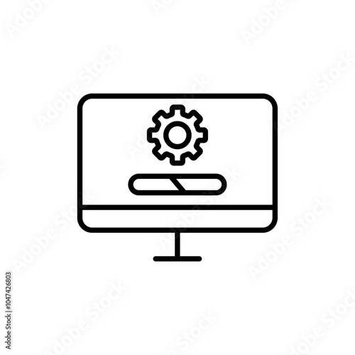 System update icon logo set vector