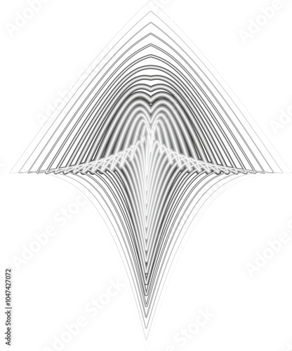 direction pointed arrow, grayscale abstract