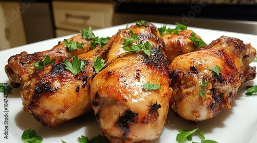 Grilled Chicken Wings with Fresh Herbs