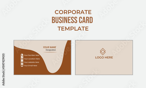 Double-sided creative business card template. Clean and modern business card template. Clean professional business card template, visiting card, business card template.