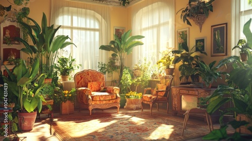 Wallpaper Mural Sunlit Indoor Garden Torontodigital.ca