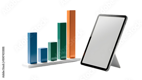 Wallpaper Mural Coin on white background business start idea and business building to success. Torontodigital.ca