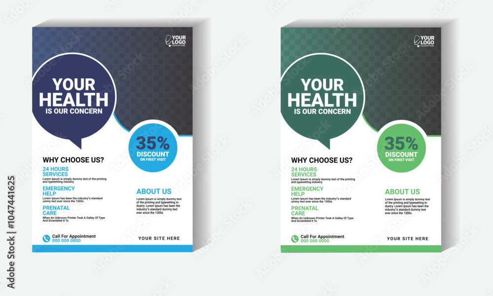 healthcare template design for a report and medical flyer design, leaflets decoration for printing and presentation vector.
healthcare template design for a report and medical flyer design, leaflets decoration for printing and presentation vector.