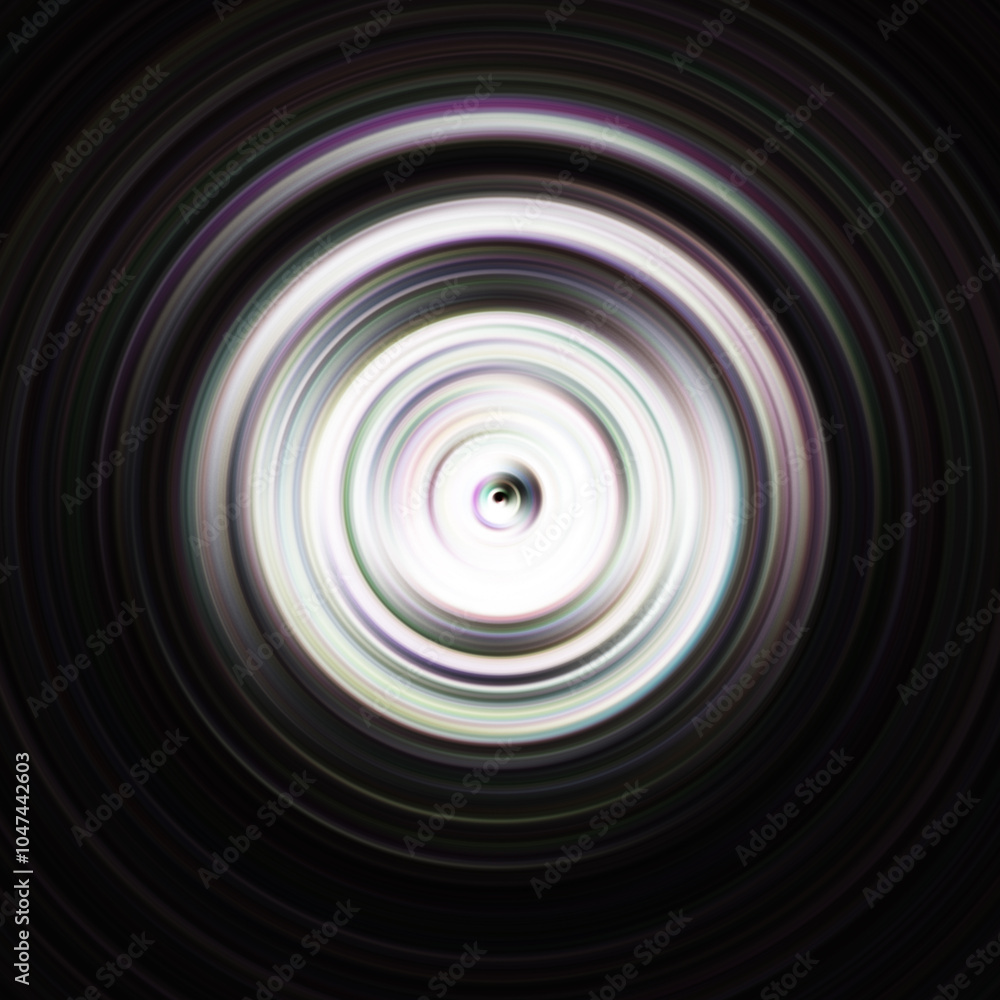 Fototapeta premium Colorful radial motion effect. Abstract rounded background. Color curves and sphere.