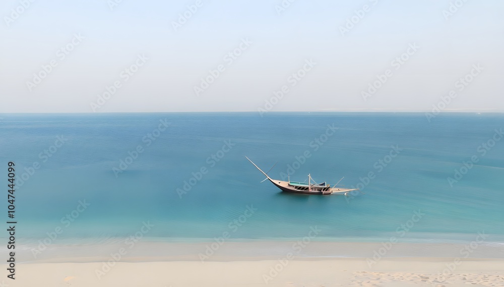 Fototapeta premium boat on the beach